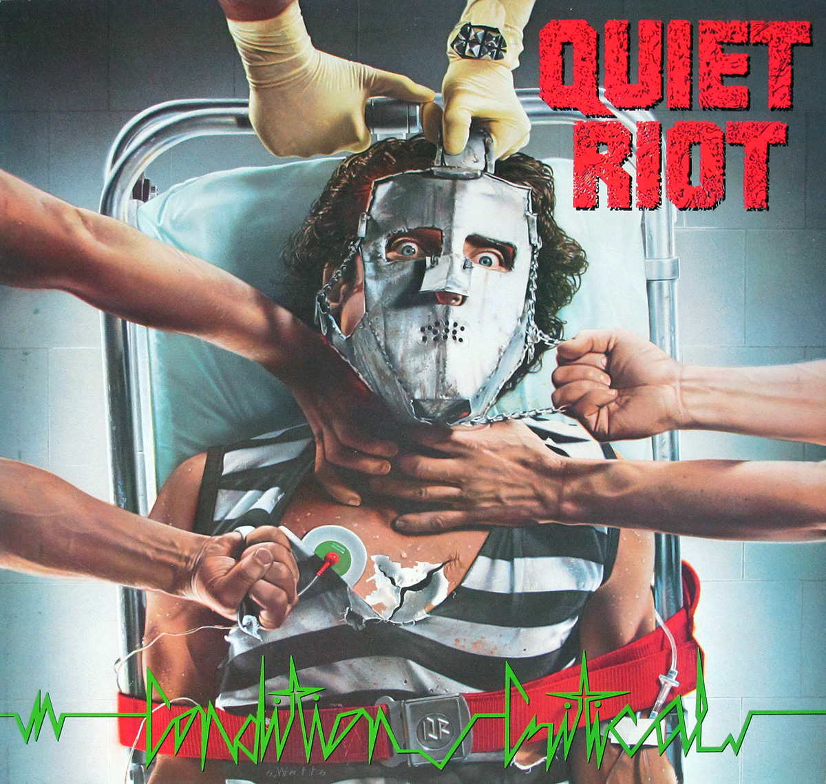 QUIET RIOT - Conditional Critical (Blue Record Label)  album front cover vinyl record